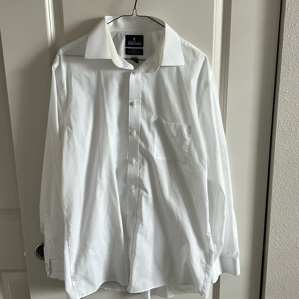 Stafford Men’s WhiteDress Shirt